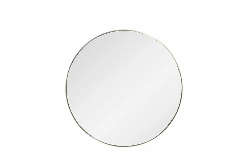 Mirrors | 24X24 Champagne Metal Round Wall Mirror Decor Mirrors