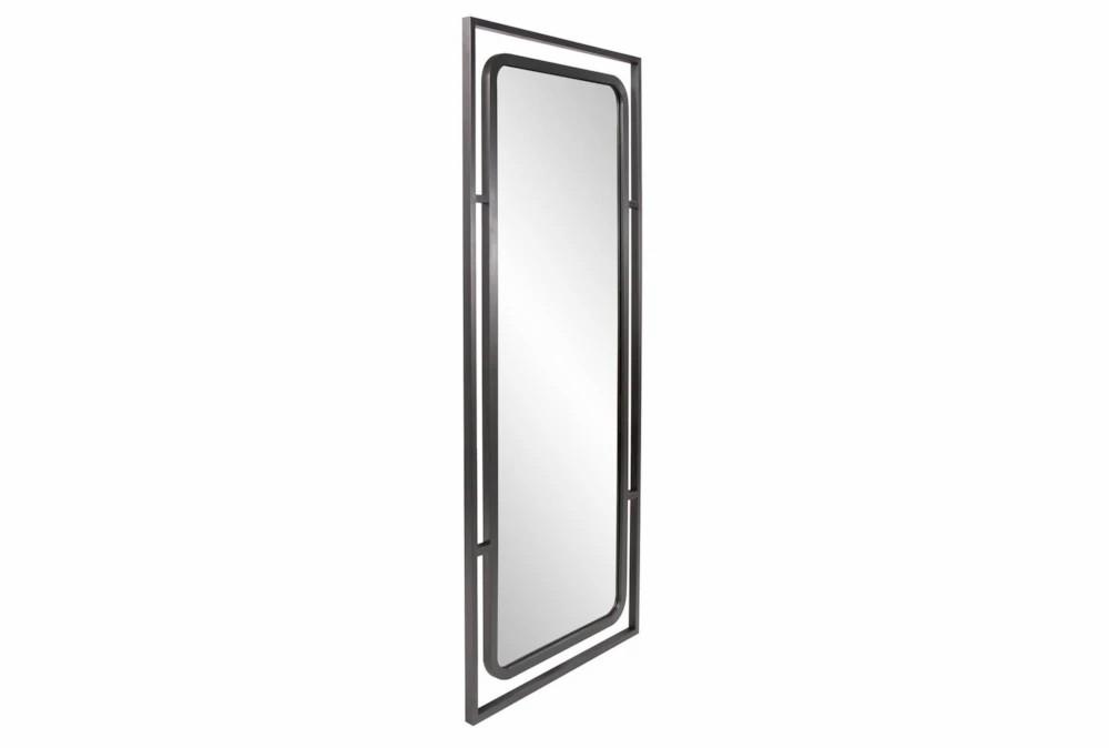 Mirrors | 30X72 Black Nickel Industrial Rectangle Leaner Mirror Decor Mirrors