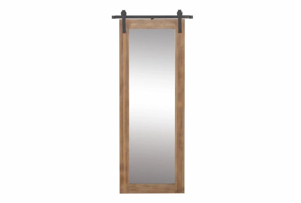 Mirrors | 34X71 Inch Wood + Metal Barn Door Wall Mirror Decor Mirrors