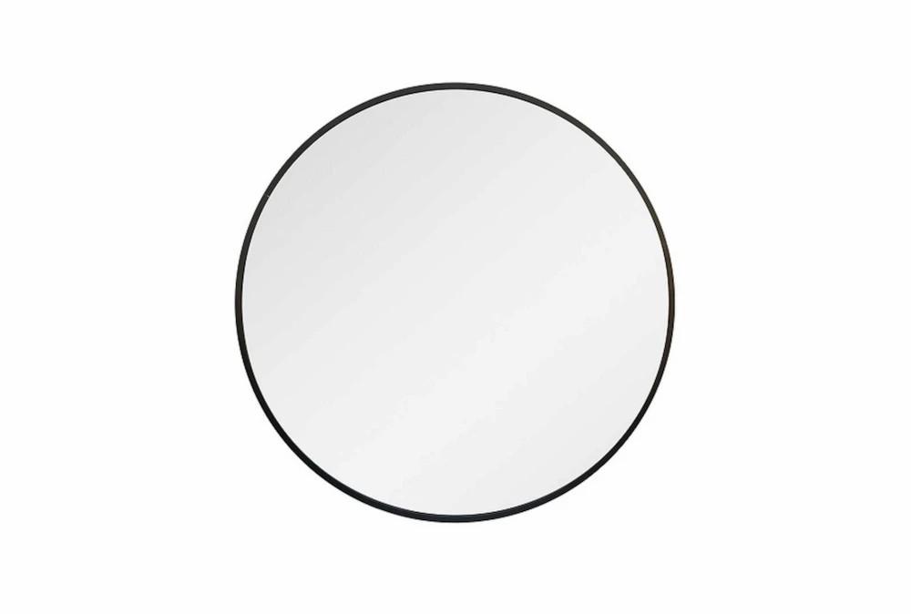 Mirrors | 36X36 Black Metal Round Wall Mirror Decor Mirrors