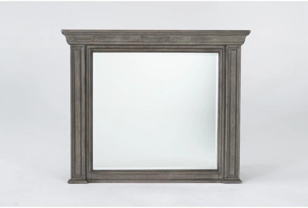 Mirrors | Adriana Grey Wood 41″ Mirror Decor Mirrors