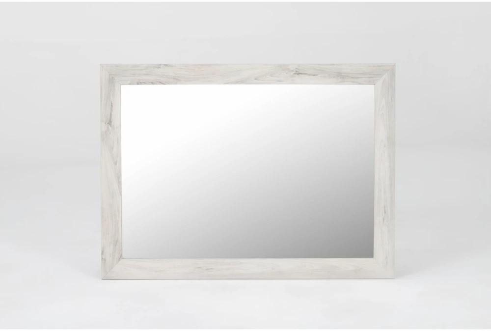 Mirrors | Baylie White Wood 31″ Mirror Decor Mirrors