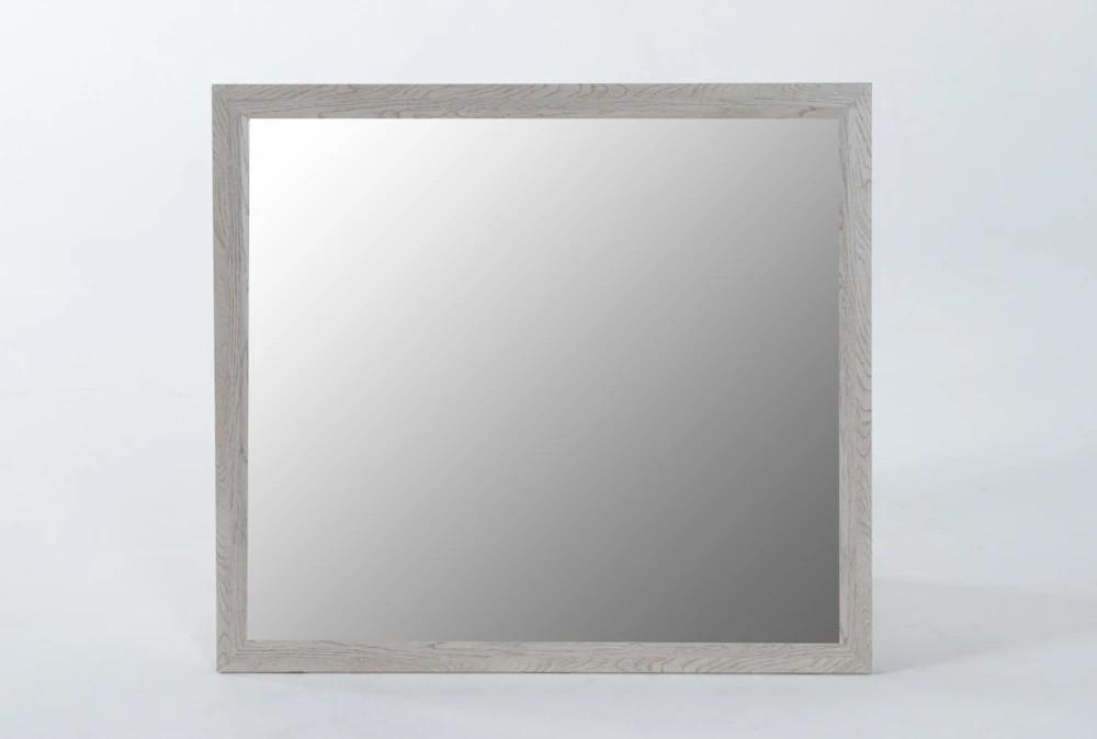 Mirrors | Finley White Wood 35″ Mirror Decor Mirrors