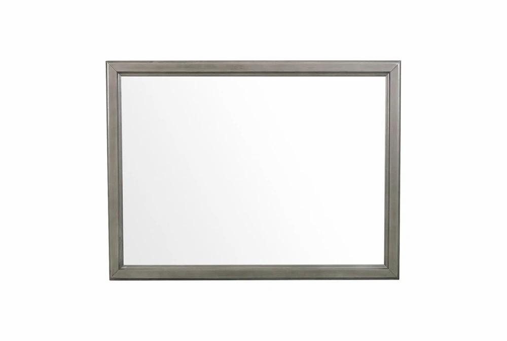 Mirrors | Kensley Grey Wood 38″ Mirror Decor Mirrors