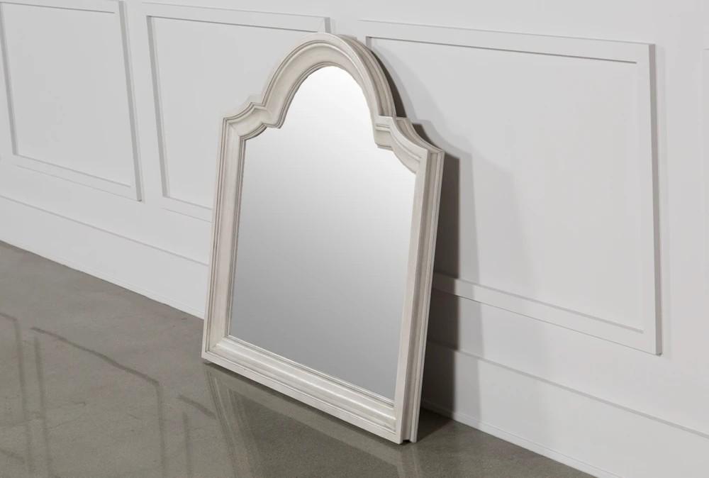 Mirrors | Kincaid White Wood 39″ Mirror Decor Mirrors