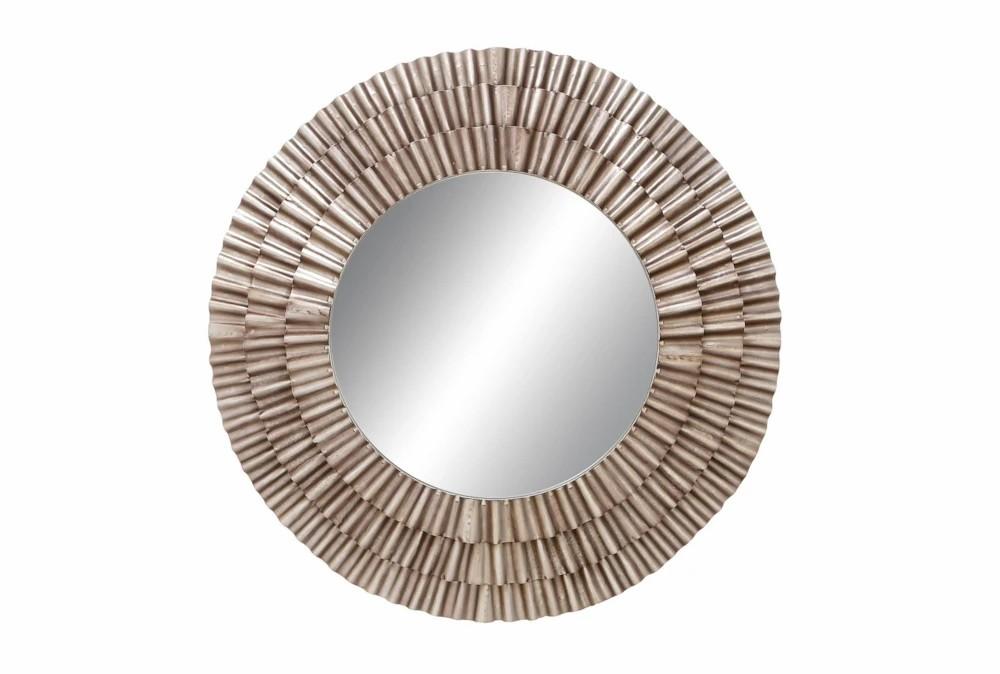 Mirrors | Mirror-Metal Ruched 41X41 Decor Mirrors