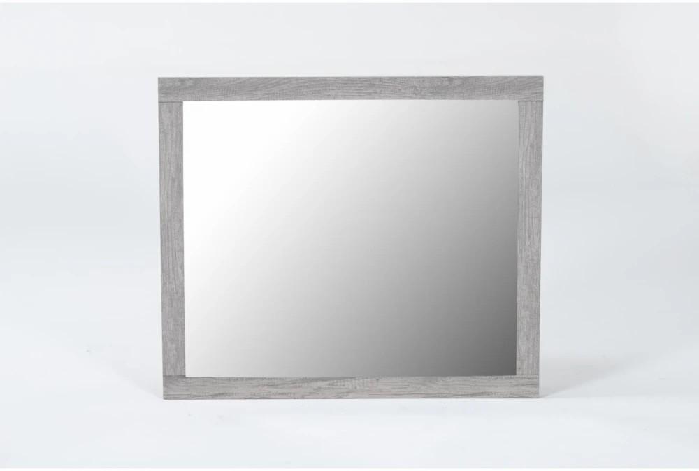 Mirrors | Tundy Grey Wood 37″ Mirror Decor Mirrors