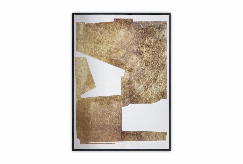 Paintings | 19.5X27.5 Gold And White Negative Space I Wall Art Decor Paintings