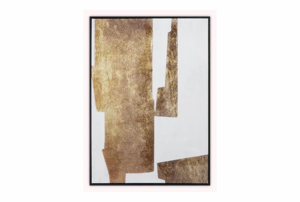 Paintings | 19.5X27.5 Gold And White Negative Space Ii Wall Art Decor Paintings