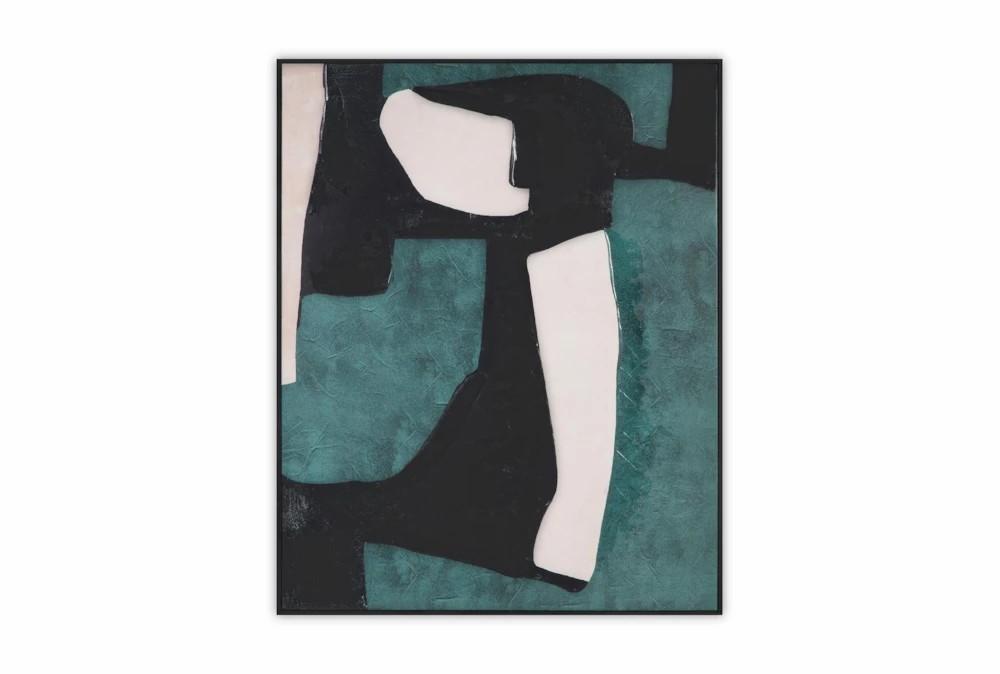 Paintings | 31.5X39.5 Teal Toned Abstract I Wall Art Decor Paintings