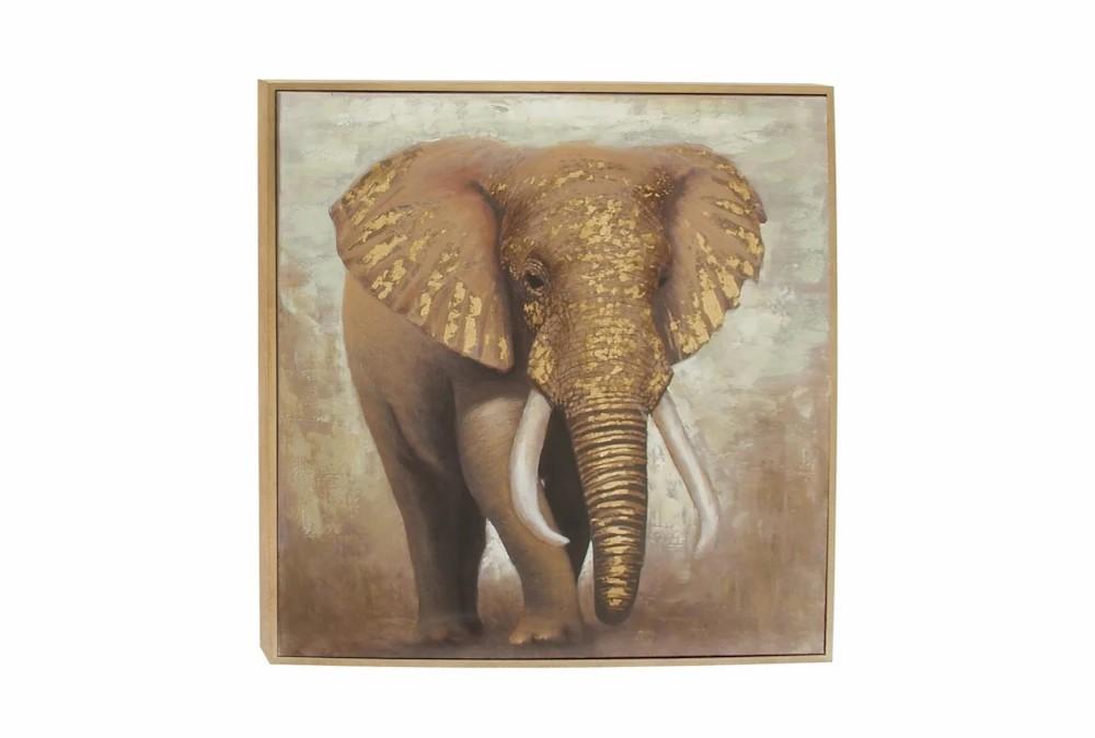 Paintings | 47X47 Inch Framed Elephant Canvas Wall Art Decor Paintings