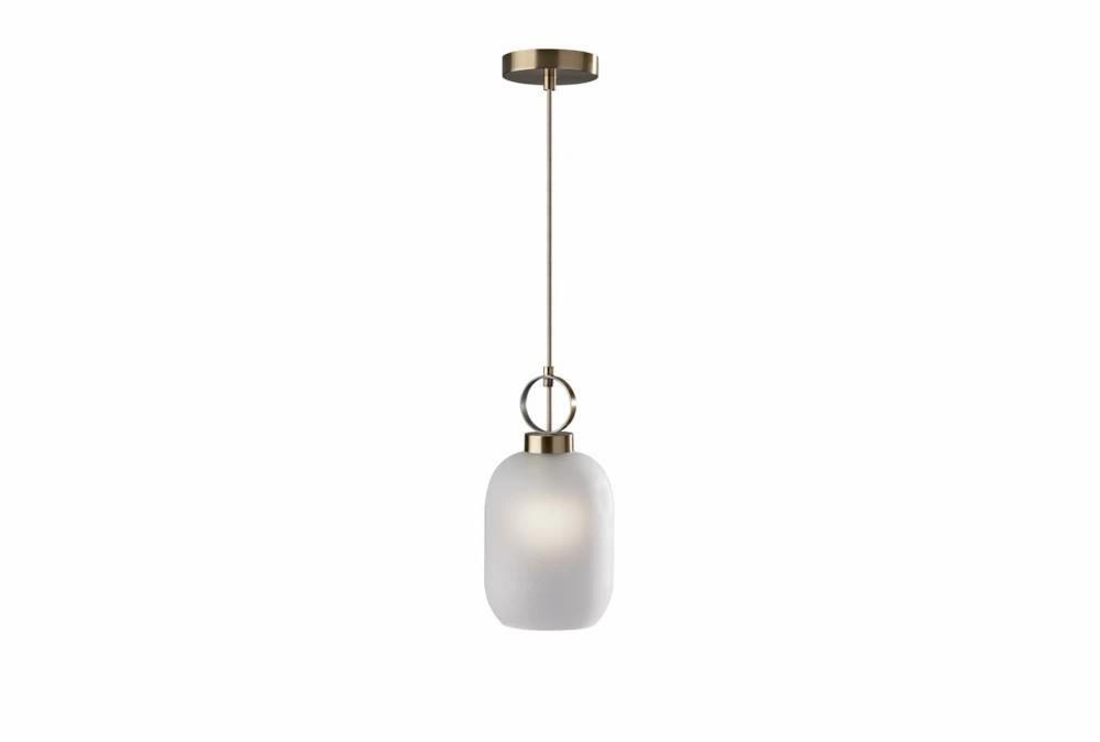 Pendant Lights | 13 Inch Frosted Glass + Antique Brass Pendant Lamp Decor Pendant Lights