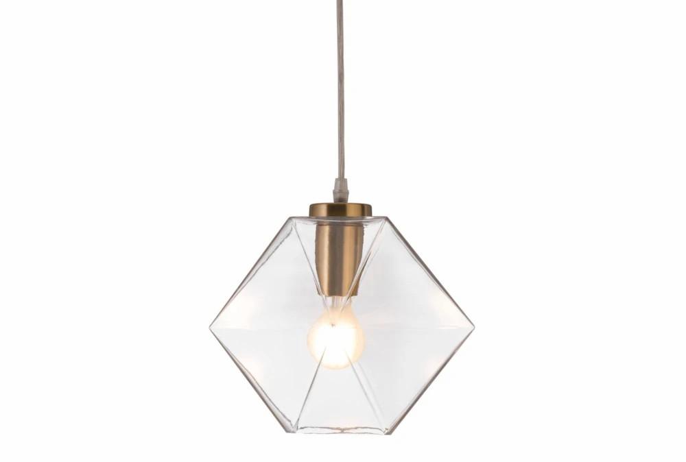 Pendant Lights | 9.8X9.4 Geometric Glass Gold Pendant Decor Pendant Lights