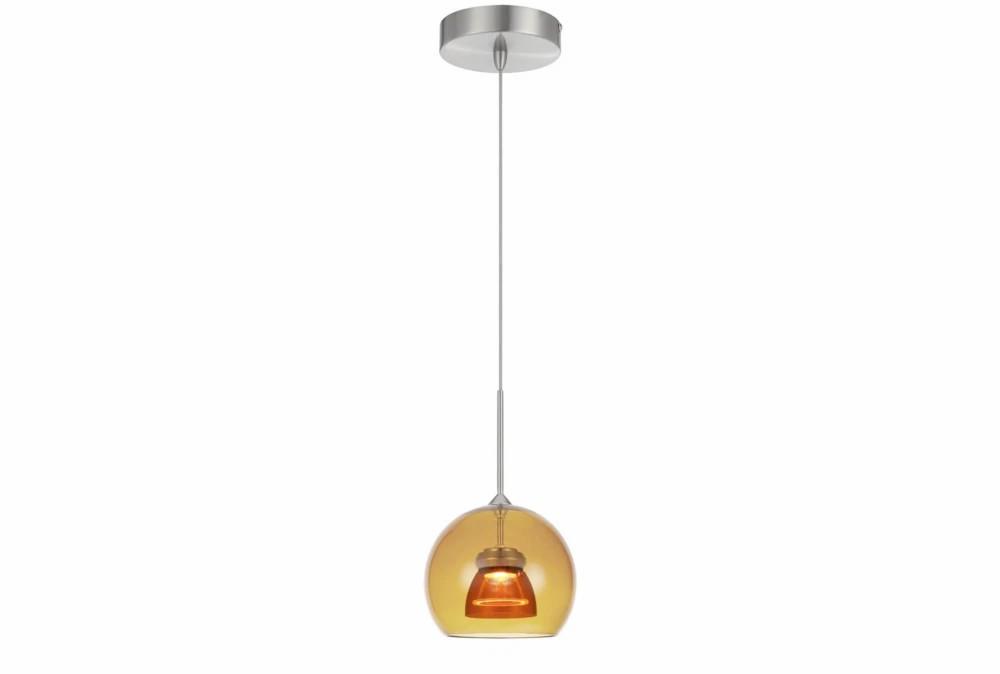 Pendant Lights | Addison 6X11.5 Amber Integrated Led Glass Mini Dome Pendant Decor Pendant Lights