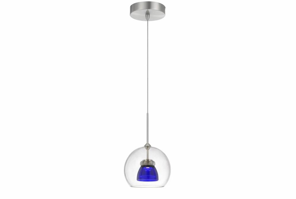 Pendant Lights | Addison 6X11.5 Clear Blue Integrated Led Glass Mini Dome Pendant Decor Pendant Lights