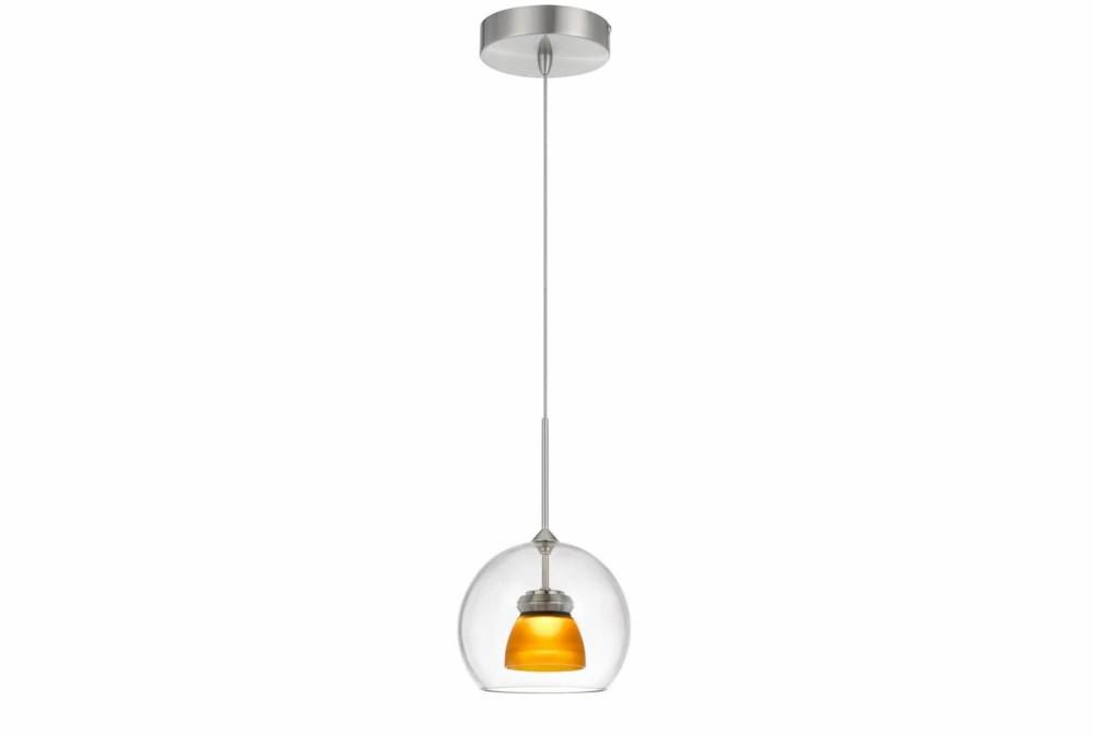 Pendant Lights | Addison 6X11.5 Frosted Amber Integrated Led Glass Mini Dome Pendant Decor Pendant Lights