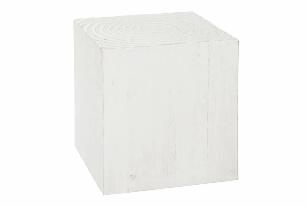 Planters | 17X19 White Wood Accent Table Decor Planters