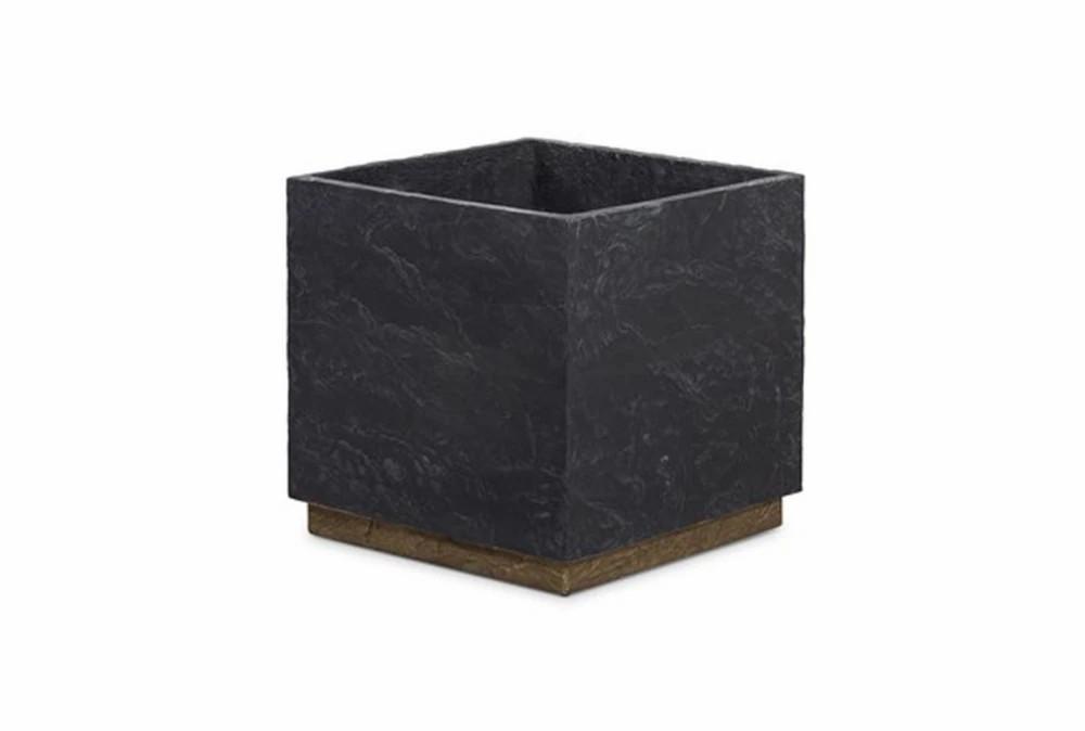 Planters | 20X20 Black Concrete Square Planter Decor Planters