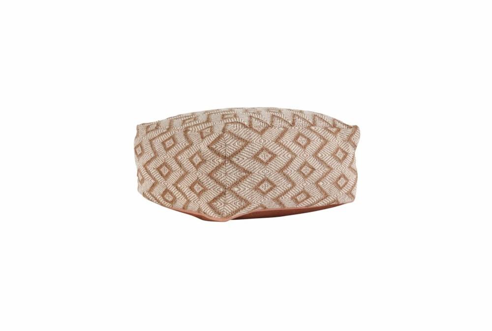 Poufs | 24X24 Terra Cotta Diamond Woven Pouf Decor Poufs