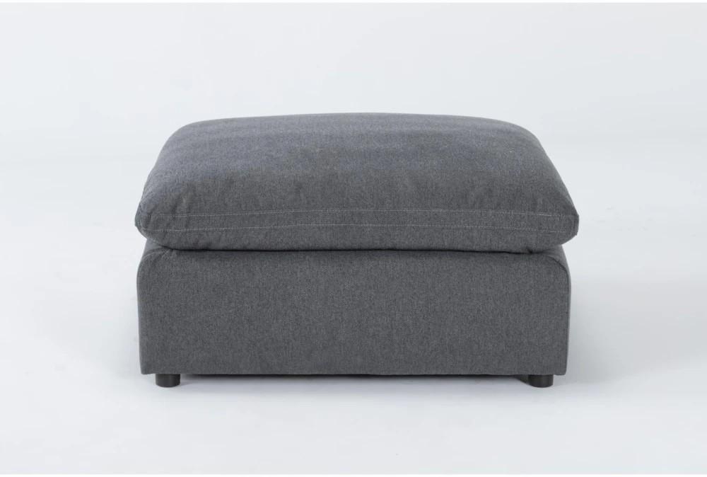 Poufs | Jolene Dark Grey 40″ Square Ottoman Decor Poufs