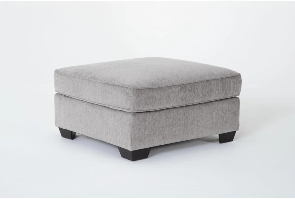 Poufs | Mcdade Alloy Grey Square Cocktail Ottoman Decor Poufs