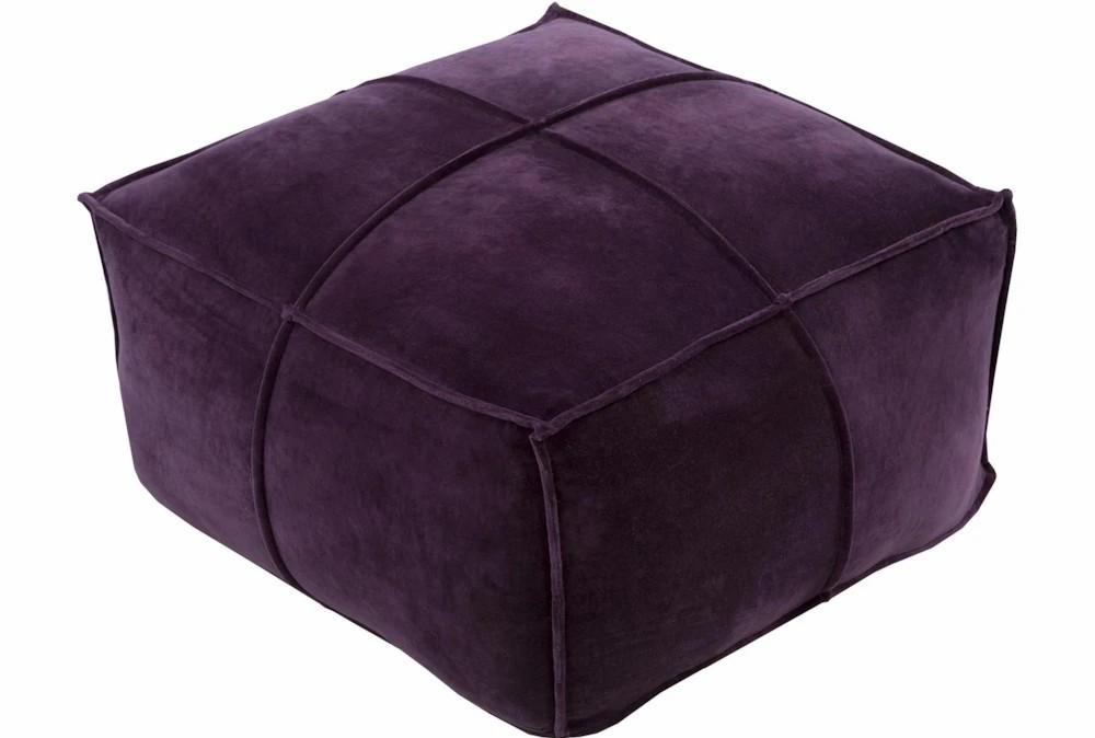 Poufs | Pouf-Purple Velvet Decor Poufs