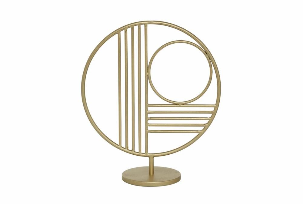 Sculptures + Figurines | 14 Inch Geometric Circular Sculpture Decor Sculptures + Figurines