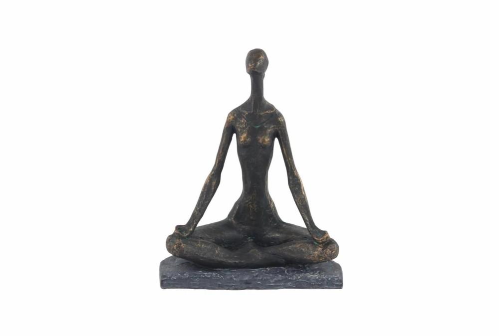 Sculptures + Figurines | Polystone Meditation Statue Decor Sculptures + Figurines