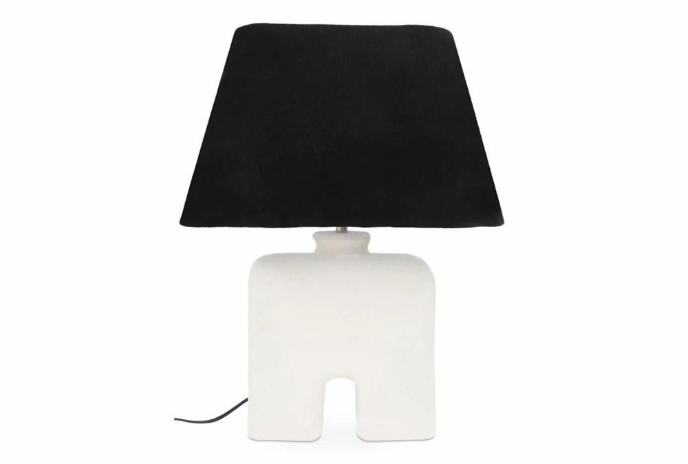 Table Lamps | 12.5″ White Organic Arch And Black Shade Table Lamp Decor Table Lamps