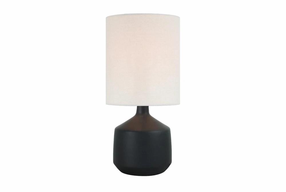 Table Lamps | 19 Inch Matte Black Modern Bottle Table Lamp With Cylinder Shade Decor Table Lamps