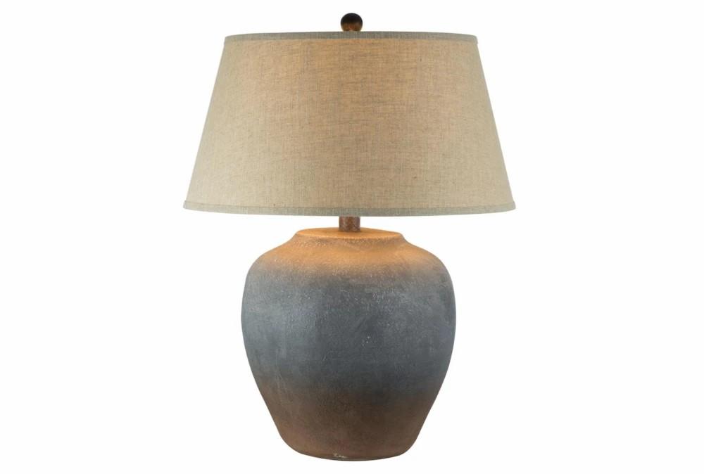 Table Lamps | 27.5 Inch Grey Rust Hydrocal Table Lamp Decor Table Lamps