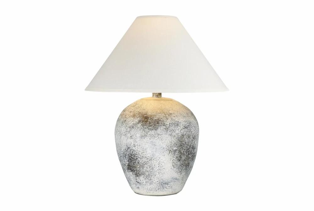 Table Lamps | 27 Inch White Washed Patinaed Wide Urn Table Lamp With Empire Shade Decor Table Lamps