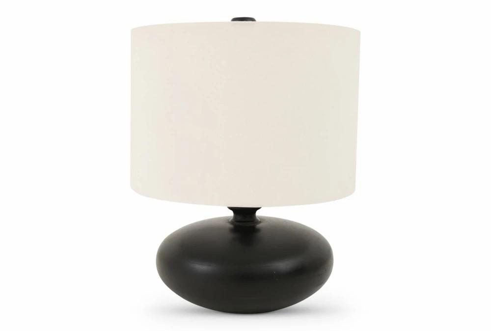 Table Lamps | 9.25″ Black Stout Wood Base And Natural Shade Table Lamp Decor Table Lamps