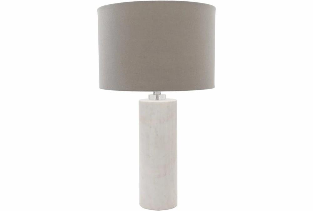 Table Lamps | Table Lamp-White Natural Finish Marble Body Decor Table Lamps