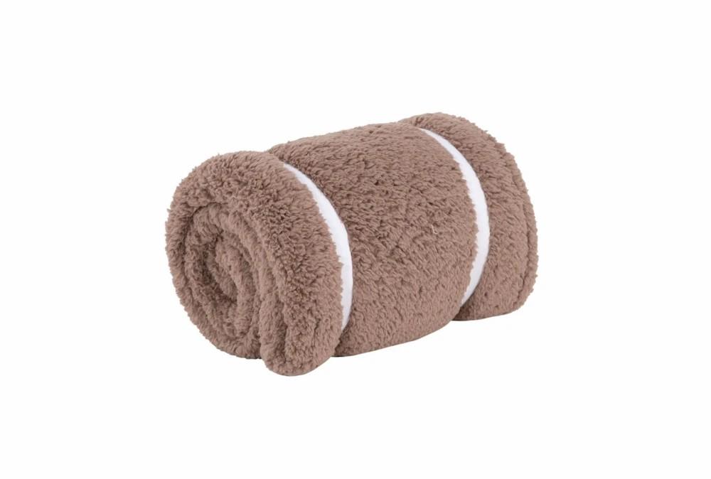 Throw Blankets | 50X60 Brown Sherpa Snuggle Throw Decor Throw Blankets