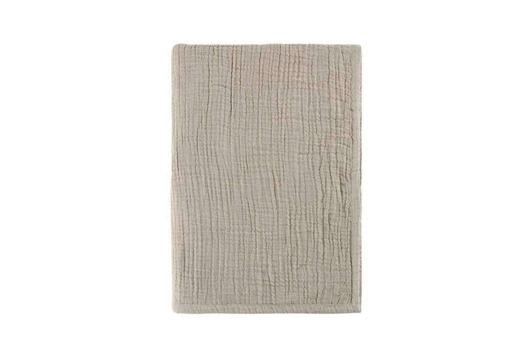 Throw Blankets | 50X70 Natural Linen + Cotton + Polyester Sherpa Oversized Throw Decor Throw Blankets