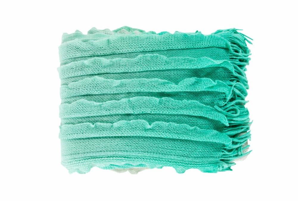 Throw Blankets | Accent Throw-Gabbi Mint Decor Throw Blankets