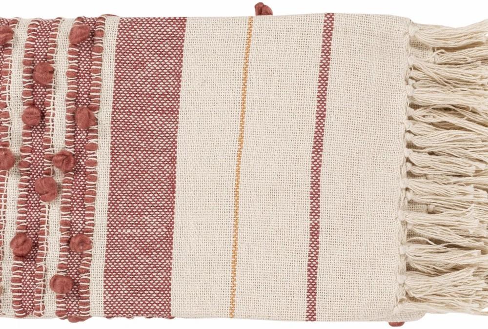 Throw Blankets | Accent Throw-Rose Stripe Decor Throw Blankets