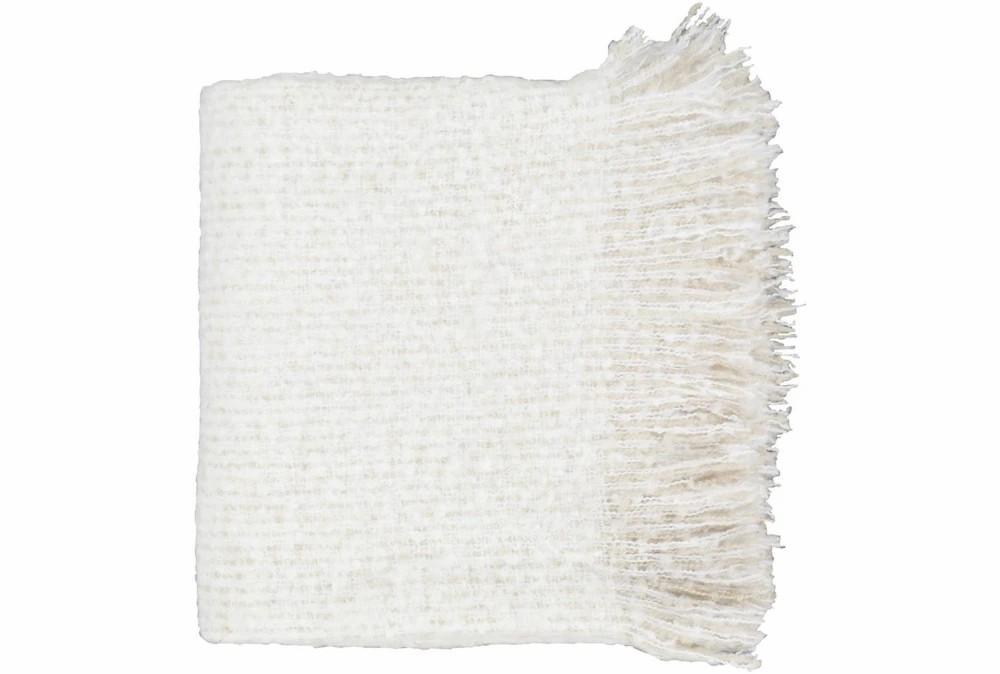 Throw Blankets | Accent Throw-White Fringe Decor Throw Blankets