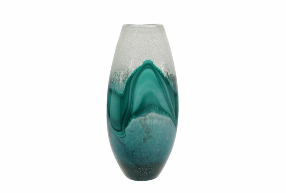 Vases | 17 Inch Green Mix Glass Vase Decor Vases