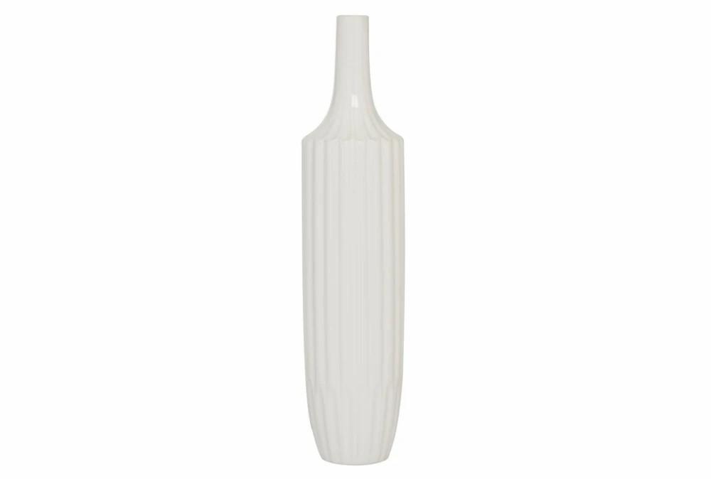 Vases | Round White Texture Vase Tall Decor Vases