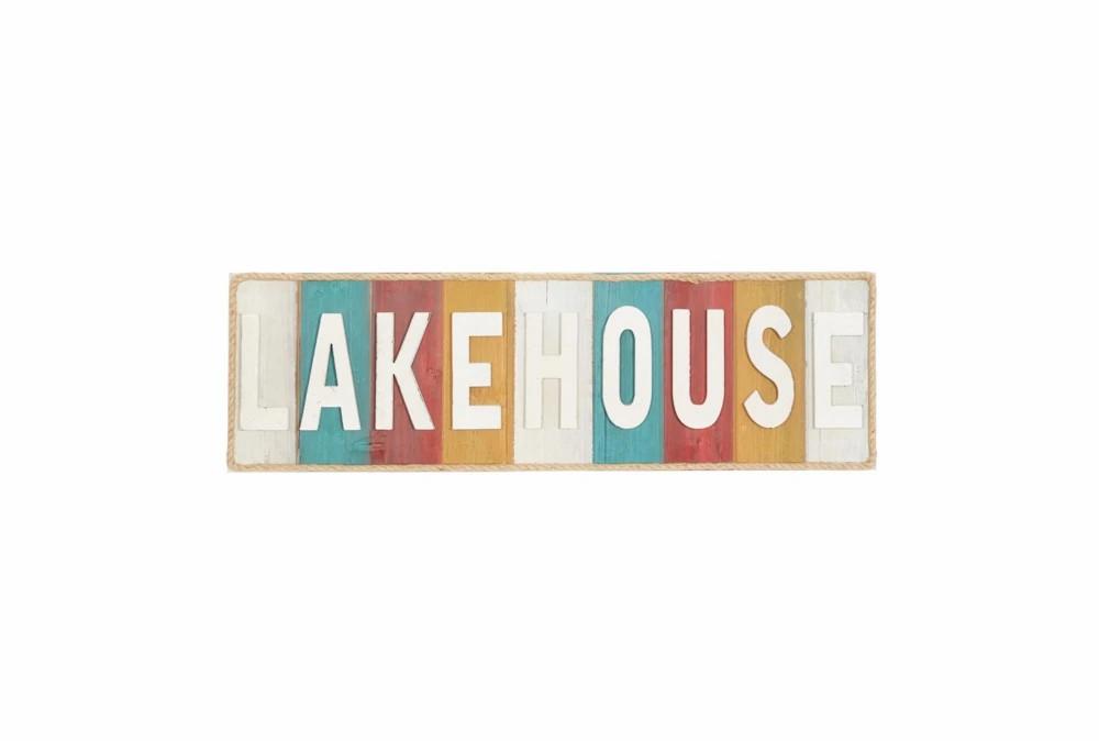 Wall Art Prints | Wall Decor Multicolor Lakehouse Sign Decor Wall Art Prints