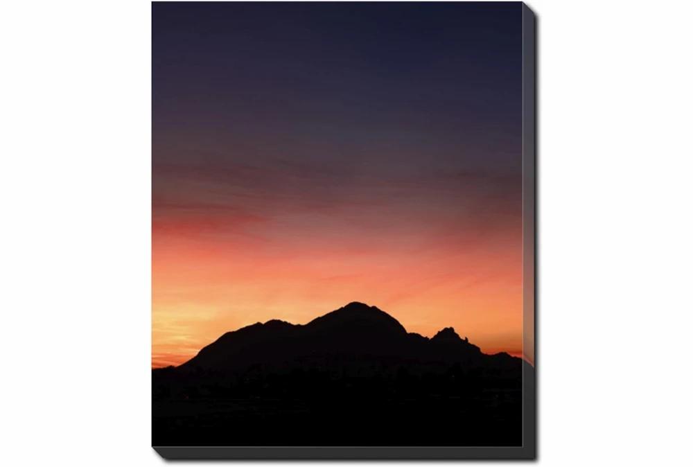 Wall Pictures | 40X50 Mountain Sunset With Gallery Wrap Canvas Decor Wall Pictures