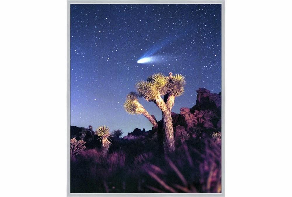 Wall Pictures | 42X52 Joshua Tree Np Haley’s Comet With Silver Frame Decor Wall Pictures