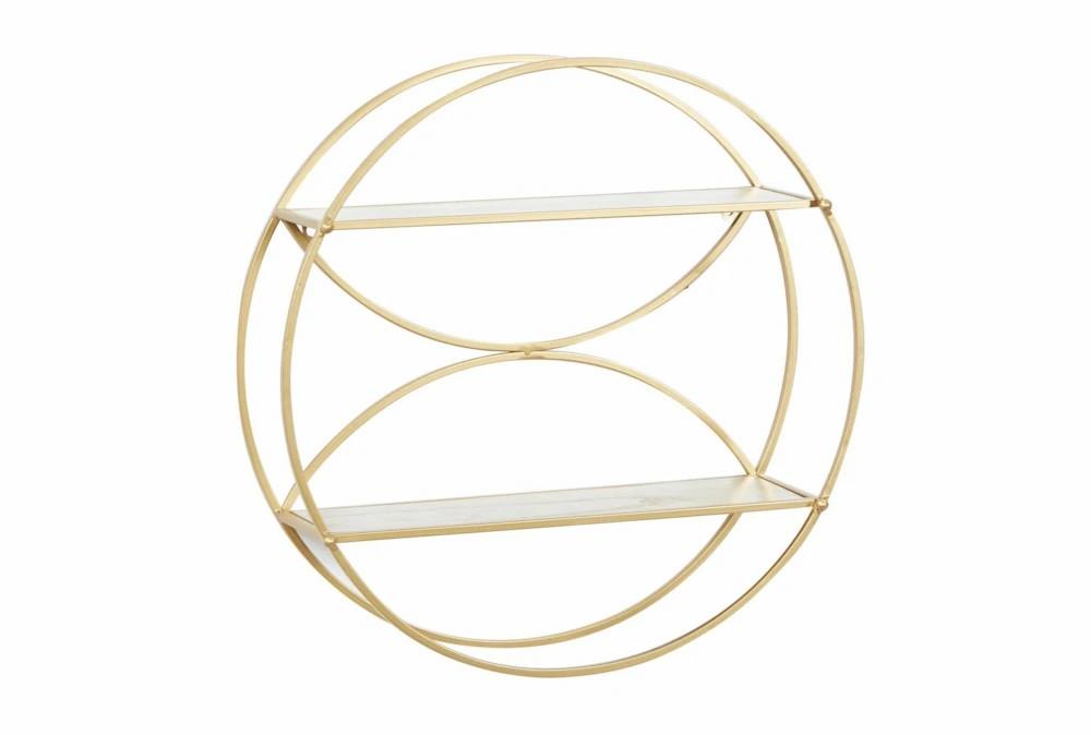 Wall Shelves | 22X22 Inch Gold Metal Wall Shelf Decor Wall Shelves