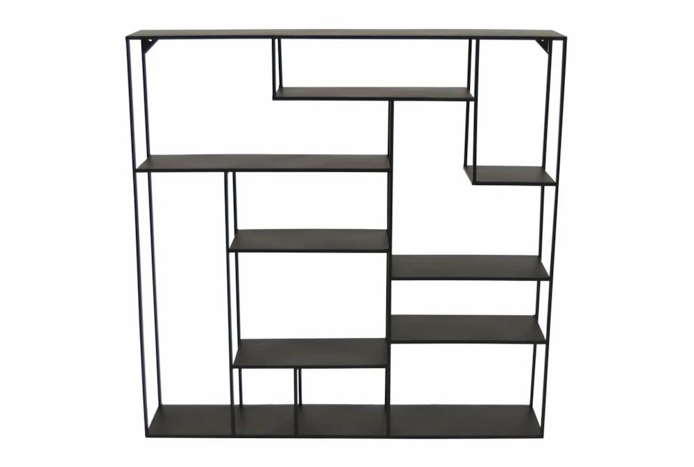 Wall Shelves | 30X30 Metal + Wood Wall 8 Tier Display Shelf Decor Wall Shelves