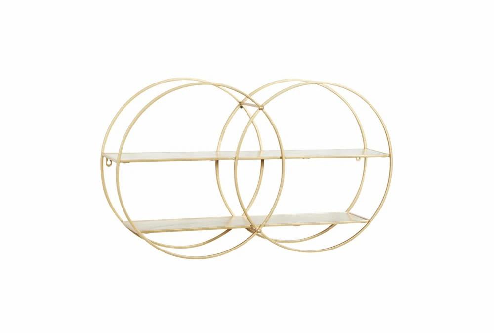 Wall Shelves | 31X18 Inch Gold Metal Wall Shelf Decor Wall Shelves