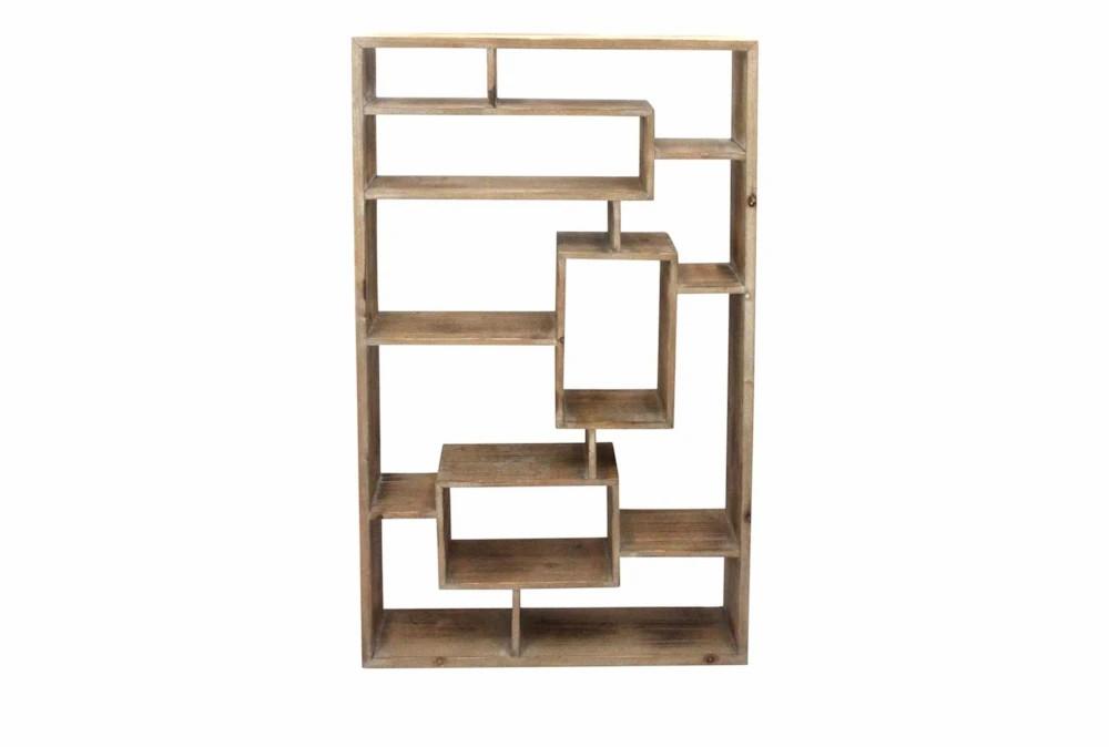 Wall Shelves | Brown Wooden Multi Level Wall Shelf Decor Wall Shelves