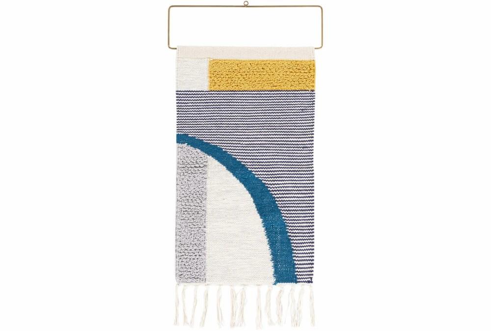 Wall Tapestries | 16X26 White Blue + Yellow Arc Tapestry Wall Décor Decor Wall Tapestries