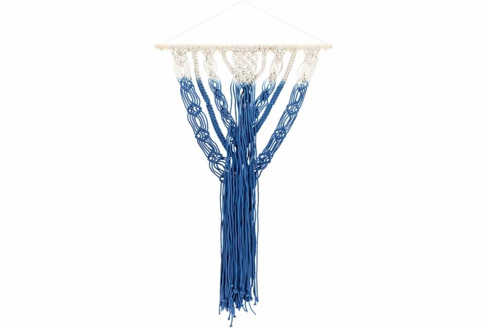 Wall Tapestries | Wall Tapestry-Macrame Shades Of Blue 29X20 Decor Wall Tapestries